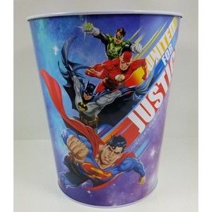 Justice League Of America New Trash Can Bucket from The Tin Company 4 characters